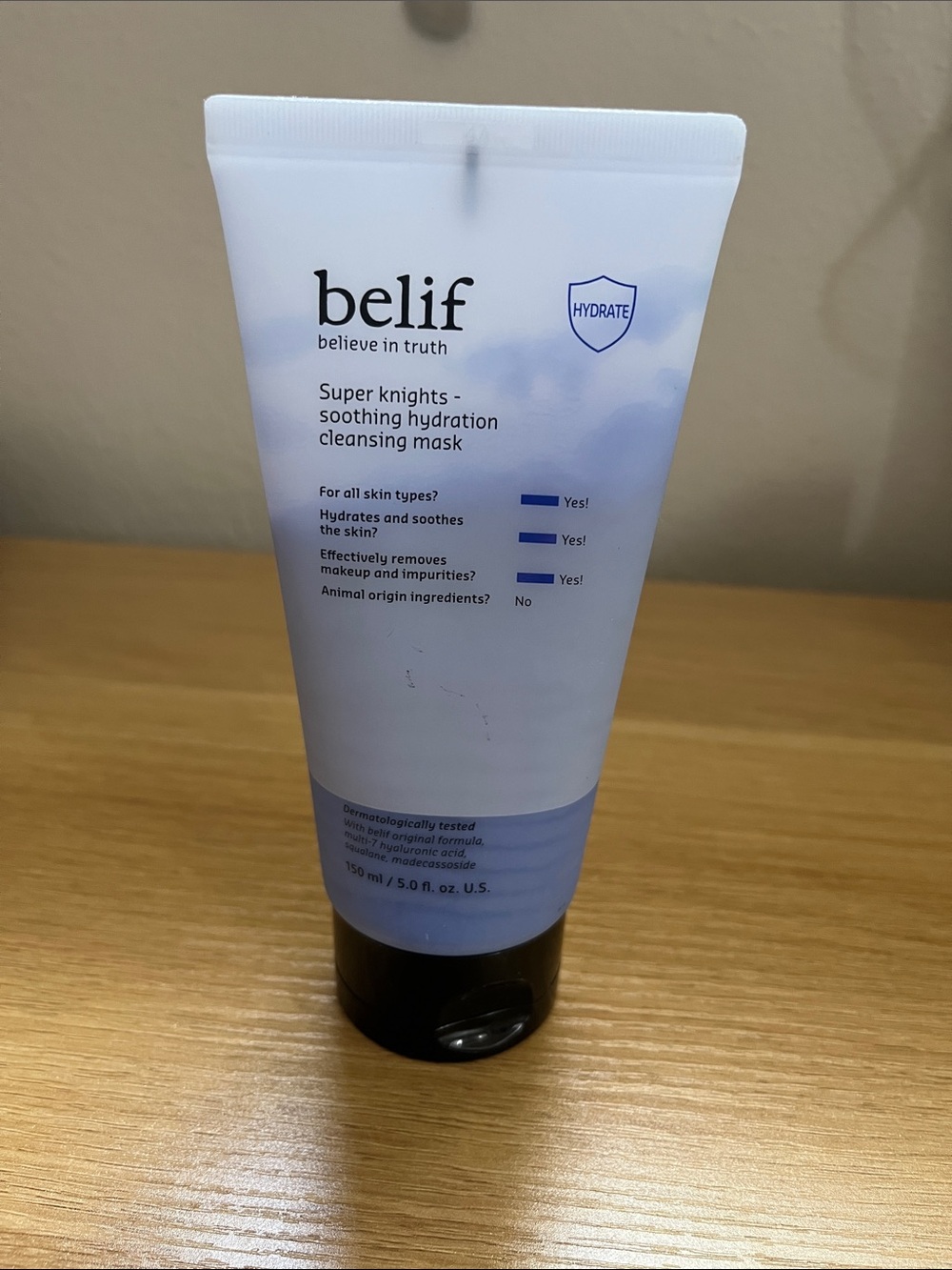 belif Super Knights Soothing Hydration Cleansing Mask - Light Blue
